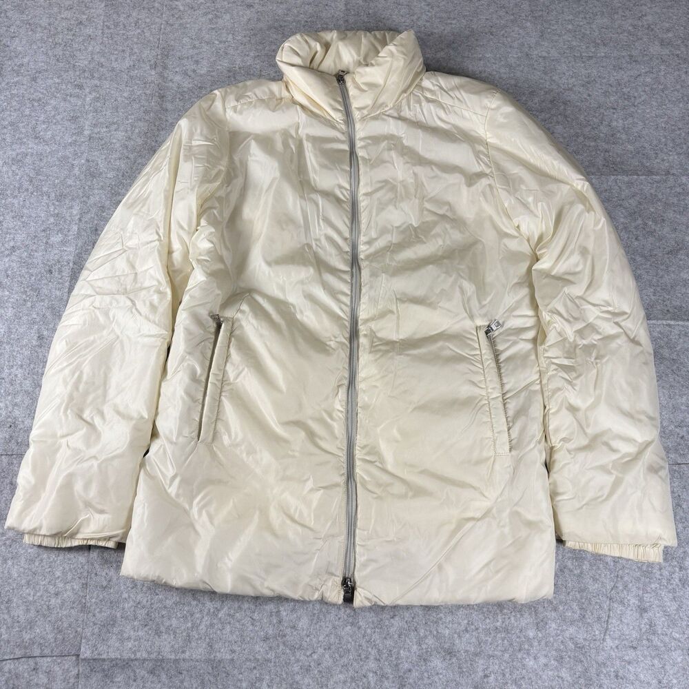 Vintage Archive Prada Sport Ivory White Puffer Jacket w/ Hood Mens Large SGA293